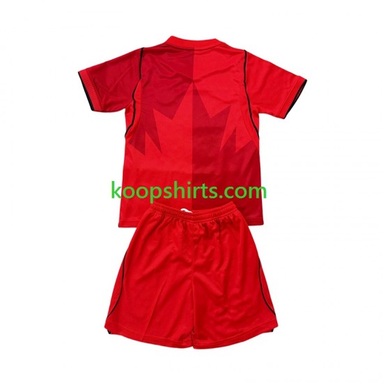 WK 2026 Canada Thuis Tenue Kinder Voetbalshirts Korte Mouwen