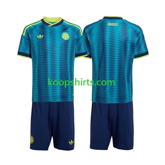 WK 2026 Colombia Uit Tenue Kinder Voetbalshirts Korte Mouwen