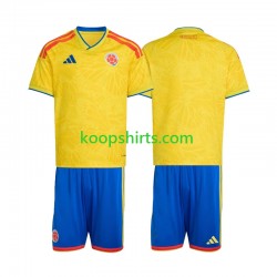 WK 2026 Colombia Thuis Tenue Kinder Voetbalshirts Korte Mouwen