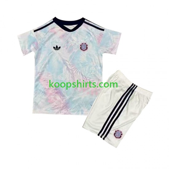 Costa Rica Uit Tenue Kinder Voetbalshirts 2026 Korte Mouwen