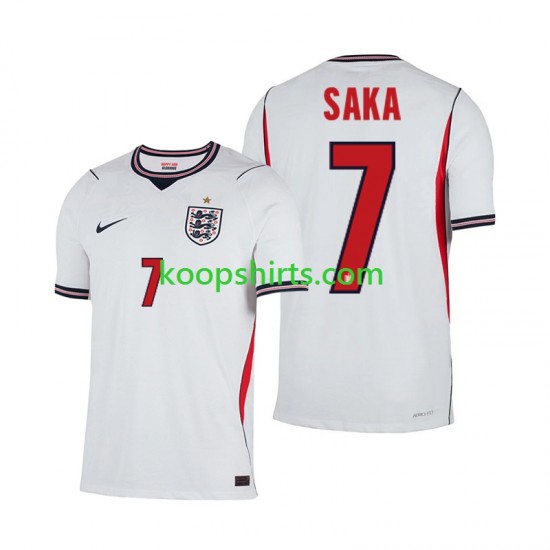WK 2026 Engeland Thuis Tenue Heren Voetbalshirts Bukayo Saka 7 Korte Mouwen