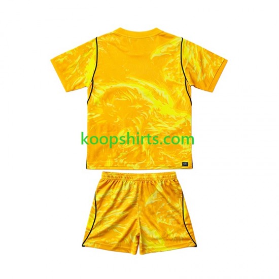 WK 2026 Engeland Doelman Vierde Tenue Kinder Voetbalshirts Korte Mouwen