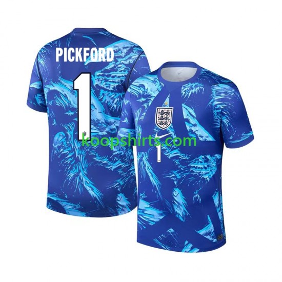 WK 2026 Engeland Doelman Derde Tenue Heren Voetbalshirts Jordan Pickford 1 Korte Mouwen