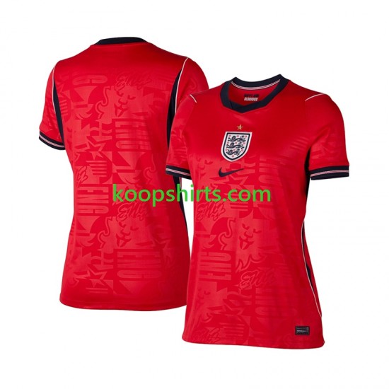 WK 2026 Engeland Uit Tenue Dames Voetbalshirts Korte Mouwen