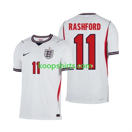 WK 2026 Engeland Thuis Tenue Heren Voetbalshirts Marcus Rashford 11 Korte Mouwen
