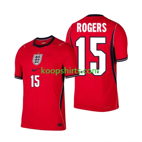 WK 2026 Engeland Uit Tenue Heren Voetbalshirts Morgan Rogers 15 Korte Mouwen