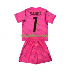 WK 2026 Frankrijk Doelman Uit Tenue Kinder Voetbalshirts Brice Samba 1 Korte Mouwen