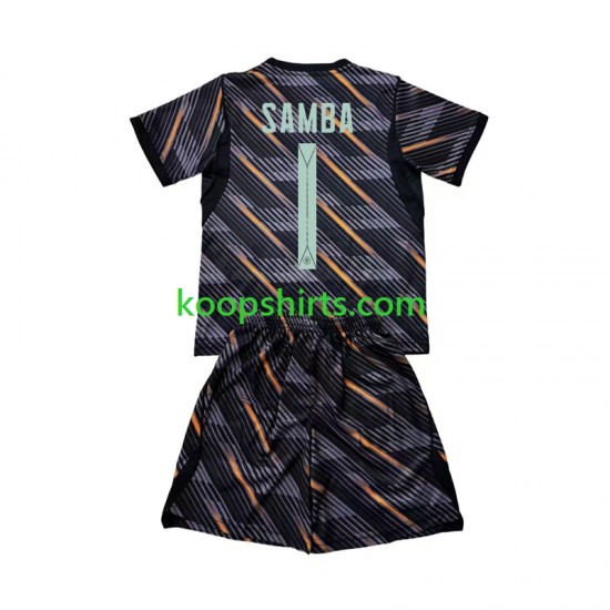 WK 2026 Frankrijk Doelman Thuis Tenue Kinder Voetbalshirts Brice Samba 1 Korte Mouwen