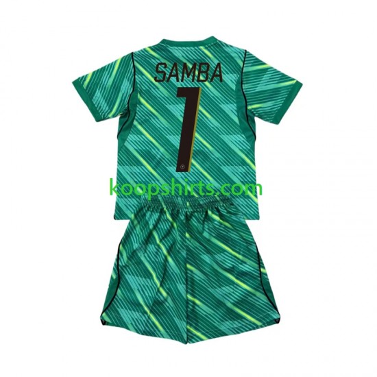 WK 2026 Frankrijk Doelman Derde Tenue Kinder Voetbalshirts Brice Samba 1 Korte Mouwen