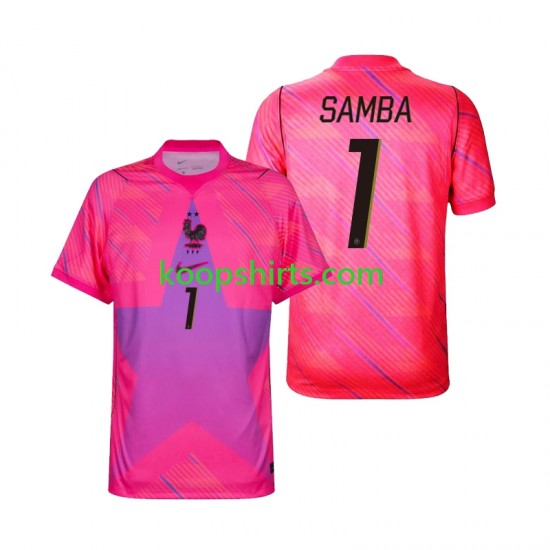WK 2026 Frankrijk Doelman Uit Tenue Heren Voetbalshirts Brice Samba 1 Korte Mouwen