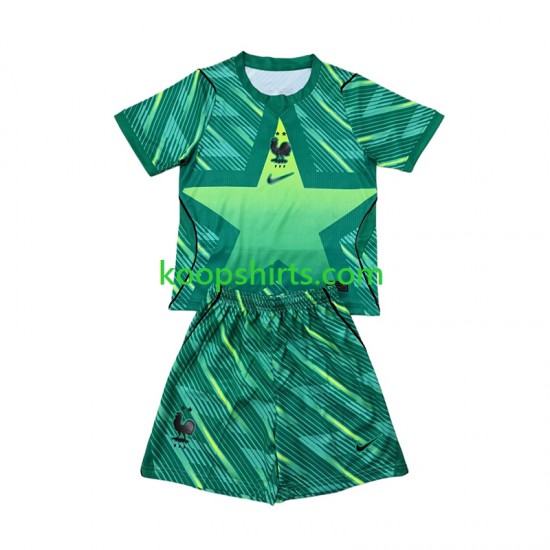 WK 2026 Frankrijk Doelman Derde Tenue Kinder Voetbalshirts Korte Mouwen