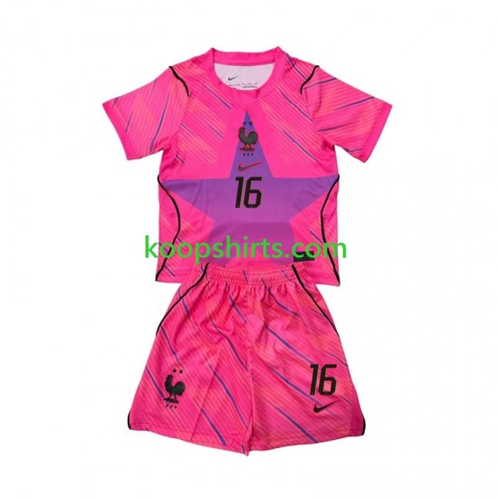 WK 2026 Frankrijk Doelman Uit Tenue Kinder Voetbalshirts Mike Maignan 16 Korte Mouwen