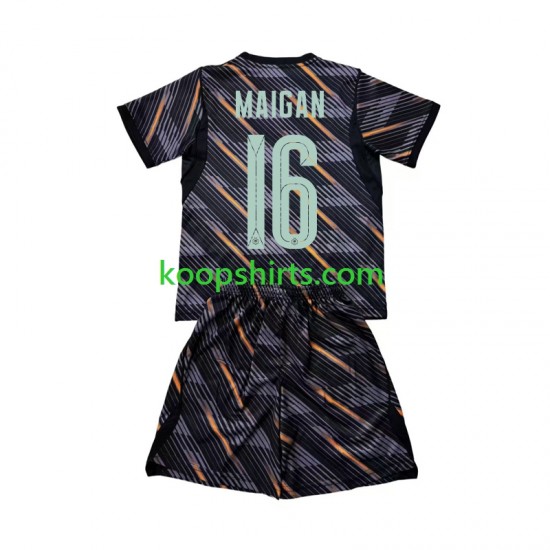 WK 2026 Frankrijk Doelman Thuis Tenue Kinder Voetbalshirts Mike Maignan 16 Korte Mouwen