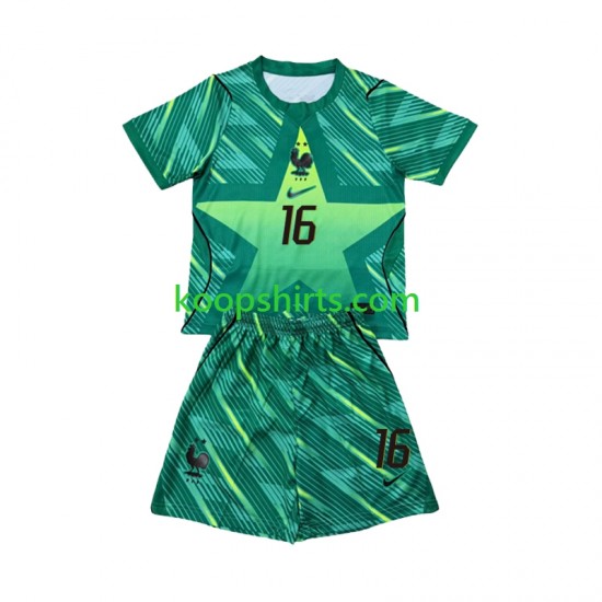 WK 2026 Frankrijk Doelman Derde Tenue Kinder Voetbalshirts Mike Maignan 16 Korte Mouwen