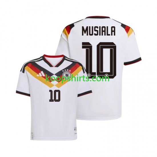 WK 2026 Duitsland Thuis Tenue Heren Voetbalshirts Jamal Musiala 10 Korte Mouwen