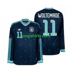 WK 2026 Duitsland Uit Tenue Heren Voetbalshirts Nick Woltemade 11 Lange Mouwen