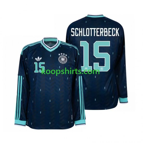 WK 2026 Duitsland Uit Tenue Heren Voetbalshirts Nico Schlotterbeck 15 Lange Mouwen