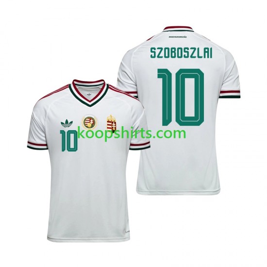 WK 2026 Hongarije Uit Tenue Heren Voetbalshirts Dominik Szoboszlai 10 Korte Mouwen