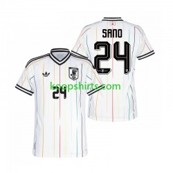 WK 2026 Japan Uit Tenue Heren Voetbalshirts Kaishu Sano 24 Korte Mouwen