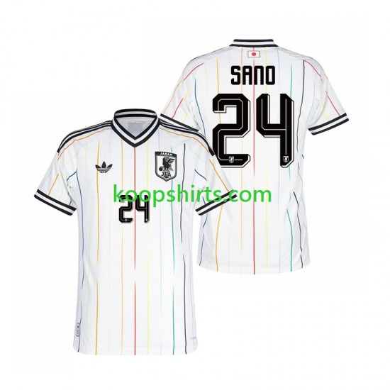 WK 2026 Japan Uit Tenue Heren Voetbalshirts Kaishu Sano 24 Korte Mouwen