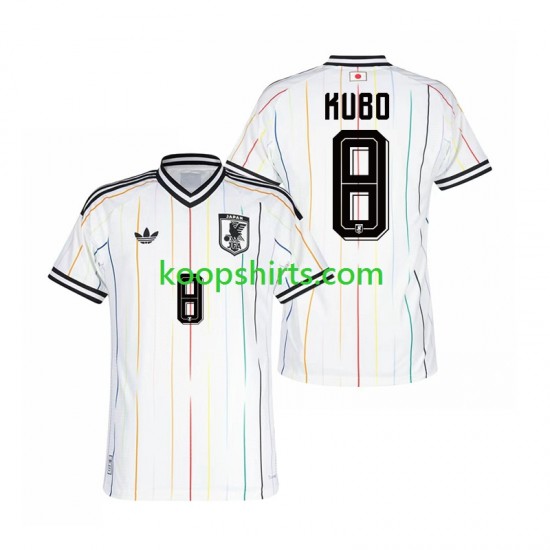 WK 2026 Japan Uit Tenue Heren Voetbalshirts Kubo 8 Korte Mouwen