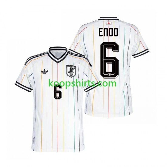 WK 2026 Japan Uit Tenue Heren Voetbalshirts Wataru Endo 6 Korte Mouwen