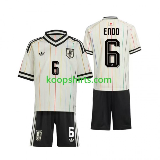 WK 2026 Japan Uit Tenue Kinder Voetbalshirts Wataru Endo 6 Korte Mouwen