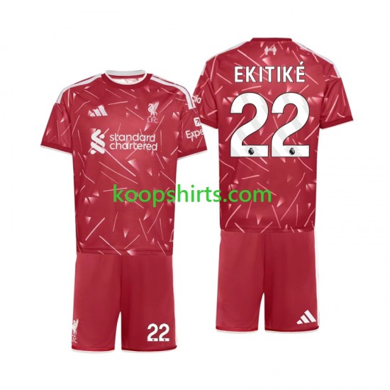 Liverpool Thuis Tenue Kinder Voetbalshirts Hugo Ekitike 22 2026-2027 Korte Mouwen