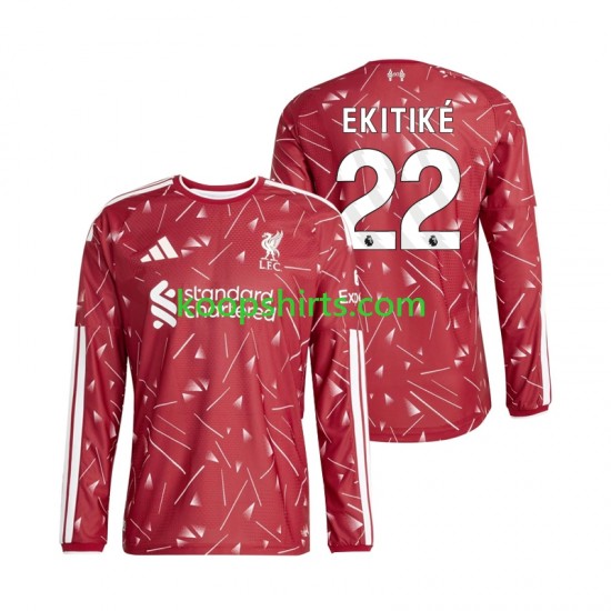 Liverpool Thuis Tenue Heren Voetbalshirts Hugo Ekitike 22 2026-2027 Lange Mouwen