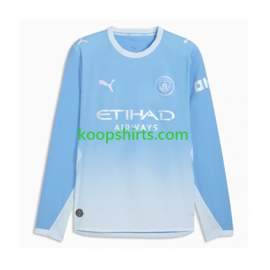 Manchester City Thuis Tenue Heren Voetbalshirts 2026-2027 Lange Mouwen