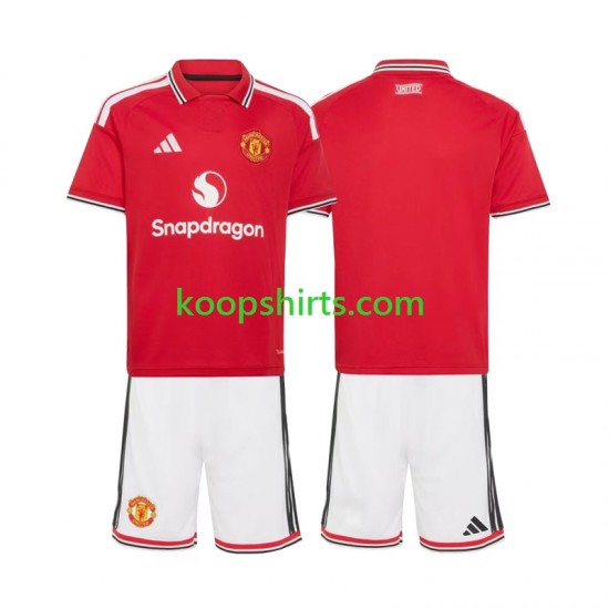 Manchester United Thuis Tenue Kinder Voetbalshirts 2026-2027 Korte Mouwen