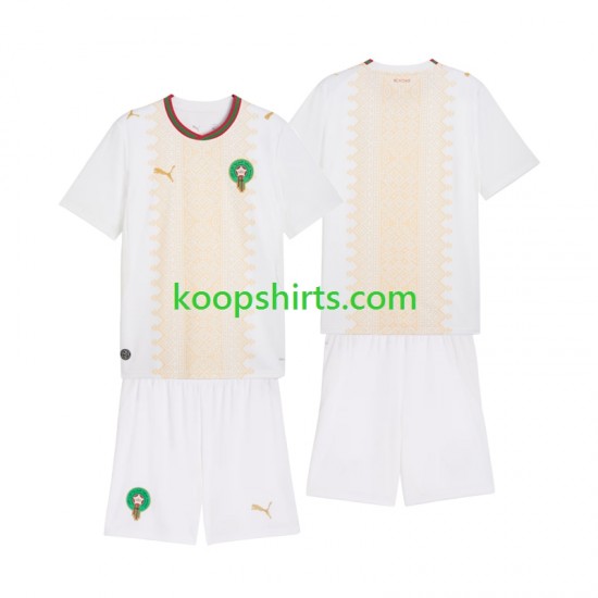 Marokko Uit Tenue Kinder Voetbalshirts 2026 Korte Mouwen