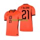 WK 2026 Nederland Thuis Tenue Heren Voetbalshirts Frenkie de Jong 21 Korte Mouwen