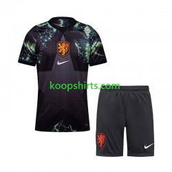 WK 2026 Nederland Doelman Uit Tenue Kinder Voetbalshirts Korte Mouwen