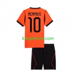 WK 2026 Nederland Thuis Tenue Kinder Voetbalshirts Memphis Depay 10 Korte Mouwen