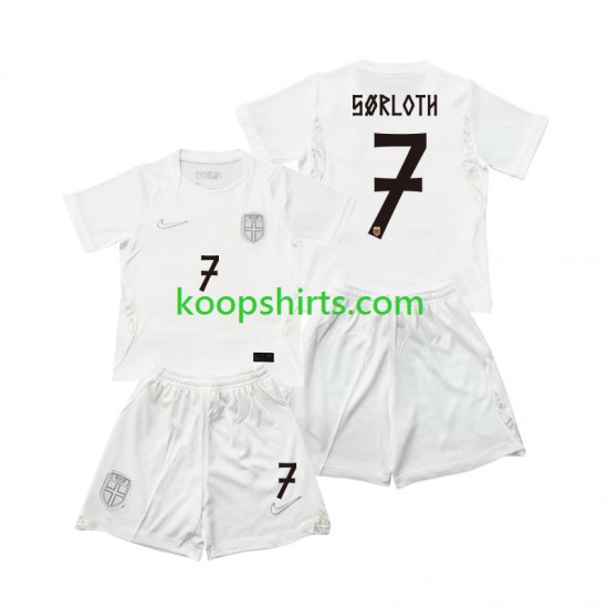 WK 2026 Noorwegen Derde Tenue Kinder Voetbalshirts Alexander Sorloth 7 Korte Mouwen