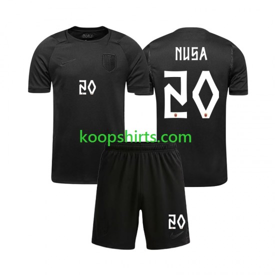 WK 2026 Noorwegen Uit Tenue Kinder Voetbalshirts Antonio NUSA 20 Korte Mouwen