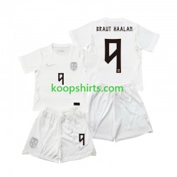 WK 2026 Noorwegen Derde Tenue Kinder Voetbalshirts Braut Haaland 9 Korte Mouwen