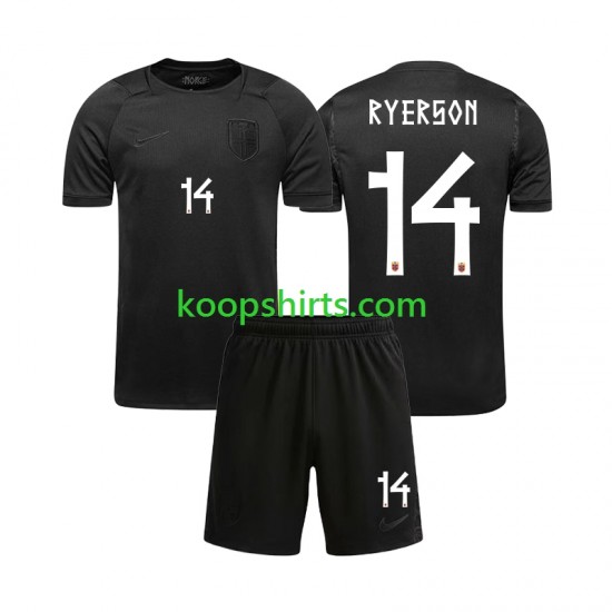 WK 2026 Noorwegen Uit Tenue Kinder Voetbalshirts Julian Ryerson 14 Korte Mouwen