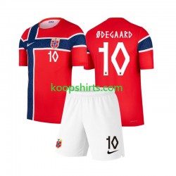WK 2026 Noorwegen Thuis Tenue Kinder Voetbalshirts Martin Odegaard 10 Korte Mouwen