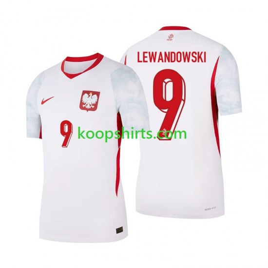 Polen Thuis Tenue Heren Voetbalshirts Robert Lewandowski 9 2026 Korte Mouwen