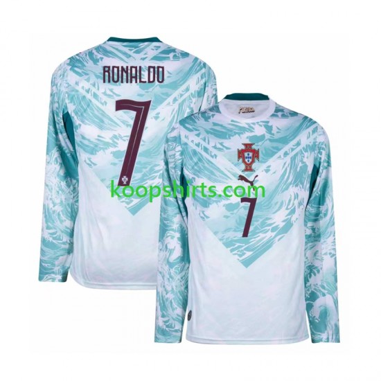 WK 2026 Portugal Uit Tenue Heren Voetbalshirts Cristiano Ronaldo 7 Lange Mouwen