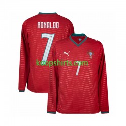 WK 2026 Portugal Thuis Tenue Heren Voetbalshirts Cristiano Ronaldo 7 Lange Mouwen