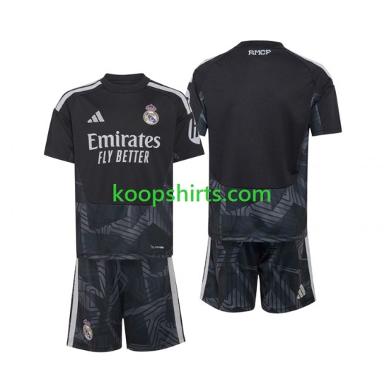 Real Madrid Doelman Thuis Tenue Kinder Voetbalshirts 2026-2027 Korte Mouwen