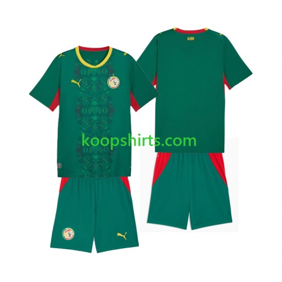 Senegal Uit Tenue Kinder Voetbalshirts 2026 2027 Korte Mouwen
