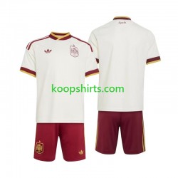 WK 2026 Spanje Uit Tenue Kinder Voetbalshirts Korte Mouwen