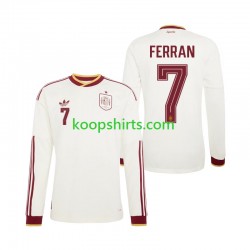 WK 2026 Spanje Uit Tenue Heren Voetbalshirts Ferran Torres 7 Lange Mouwen