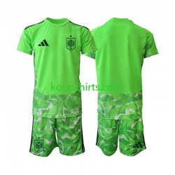 WK 2026 Spanje Doelman Tenue Kinder Voetbalshirts 6th Green color Korte Mouwen