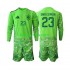 WK 2026 Spanje Doelman Tenue Kinder Voetbalshirts Unai Simon 23 6th Green color Lange Mouwen