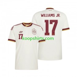 WK 2026 Spanje Uit Tenue Heren Voetbalshirts Nico Williams 17 Korte Mouwen
